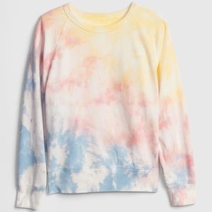 Tie dye soft raglan sweatshirt